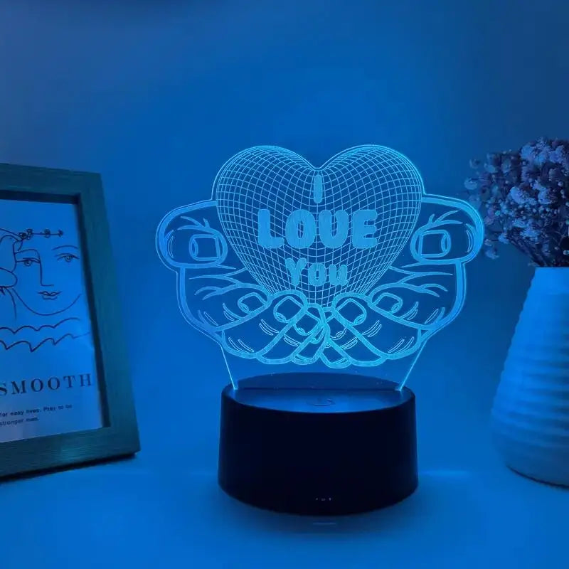 Lampka „Kocham Cię” – Efekt 3D LOVE