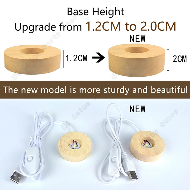 Księżycowa Kula – Lampka 3D z Planetami