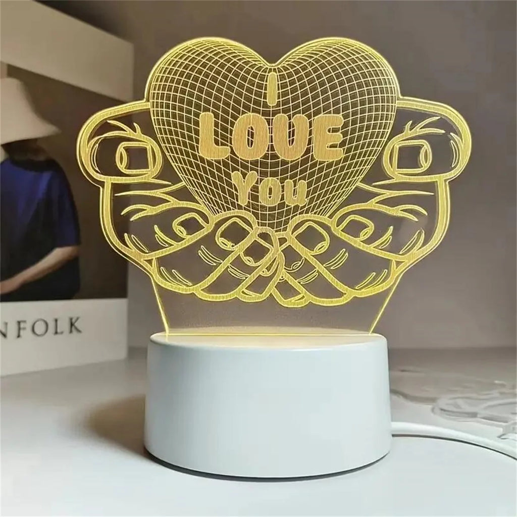 Lampka „Kocham Cię” – Efekt 3D LOVE