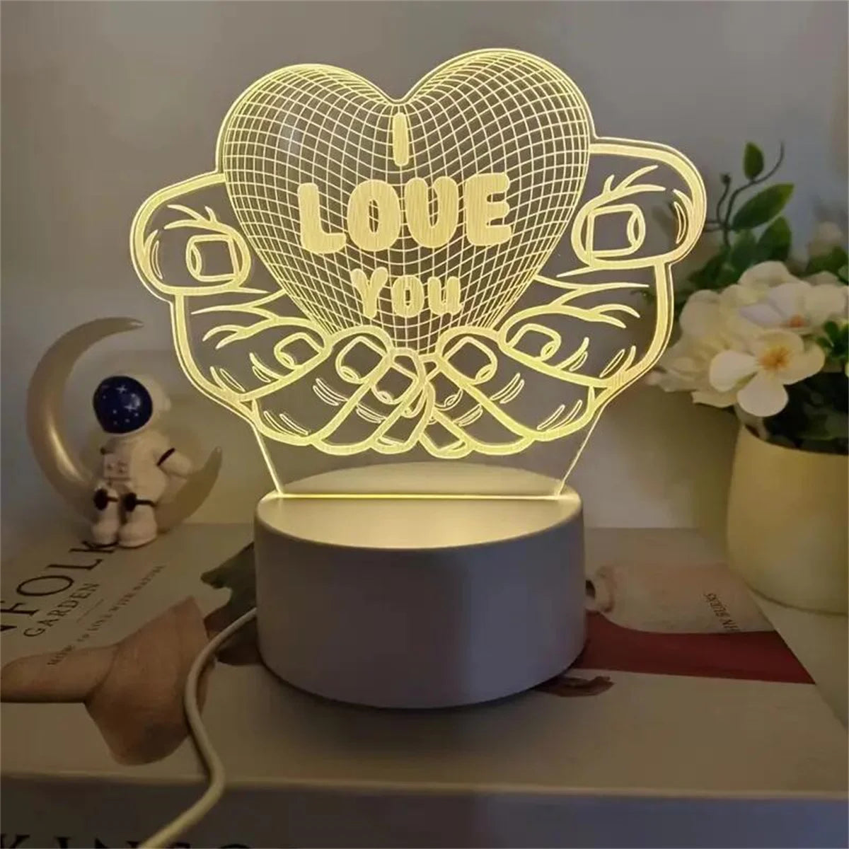 Lampka „Kocham Cię” – Efekt 3D LOVE